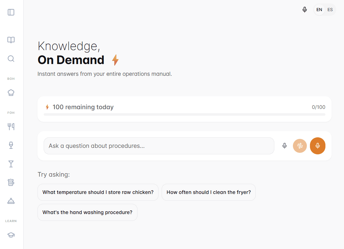 AI assistant answering allergen questions with cross-referenced results